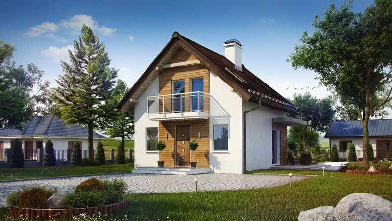 Projekt FDPL-Z264 D — dom 82 m²