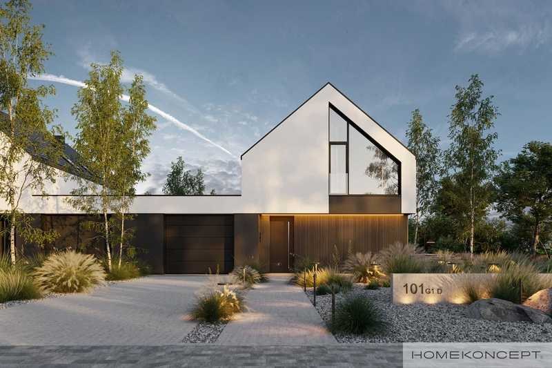 Projekt Homekoncept 101 G1 D — dom 156 m²