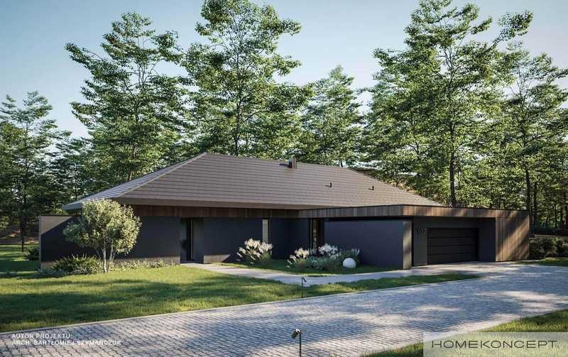 Projekt Homekoncept 107 — dom 234 m²