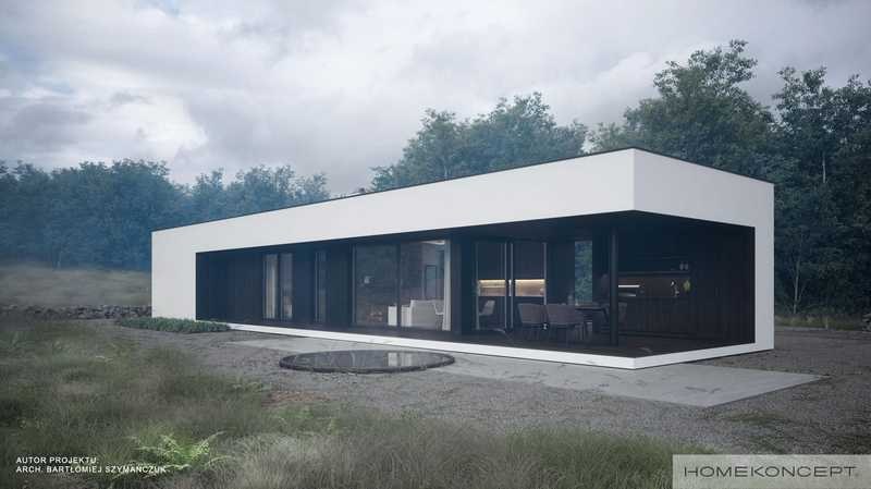 Projekt Homekoncept 86 — dom 60 m²